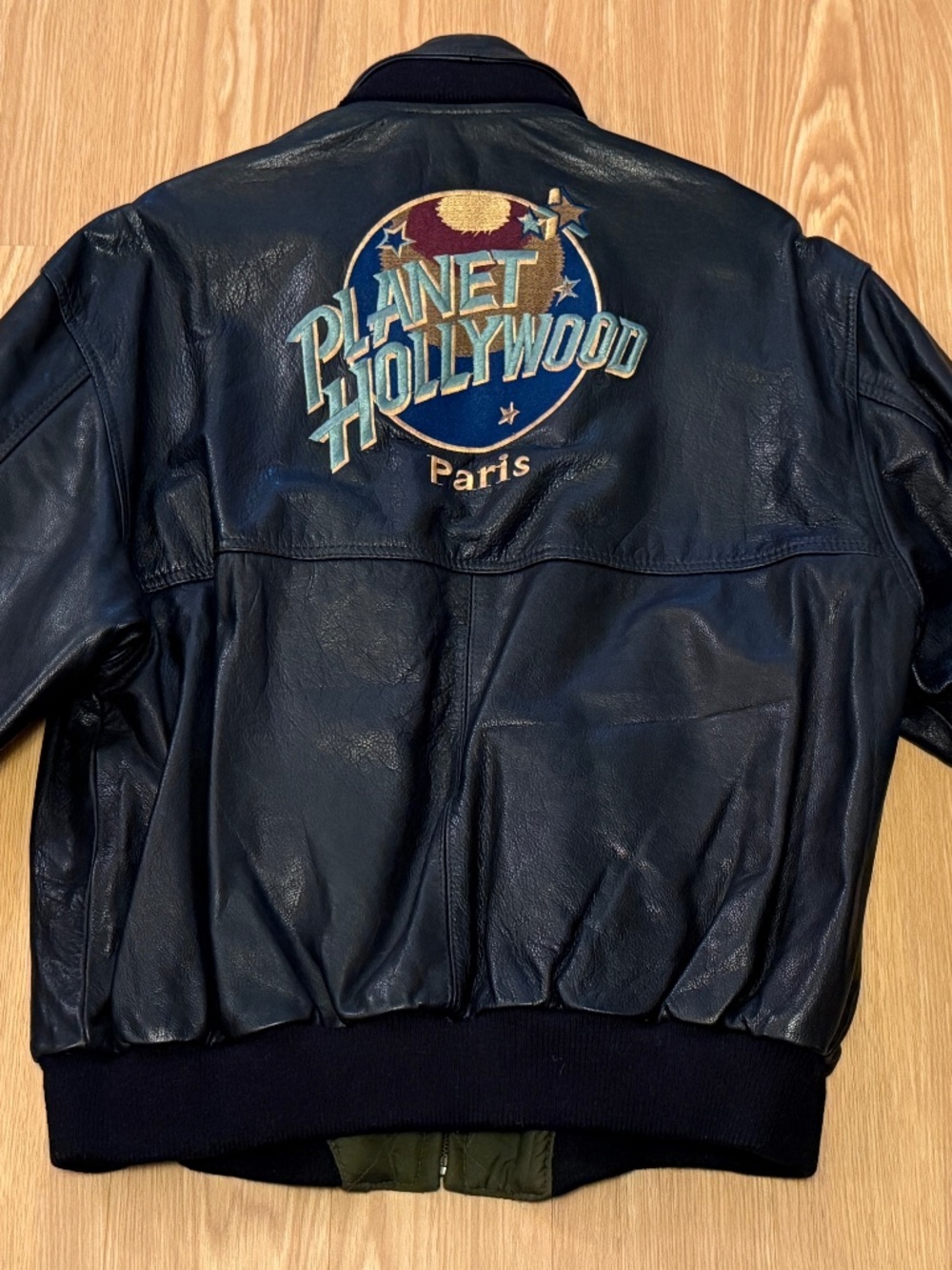 Leather Bomber Planet Hollywood Jacket